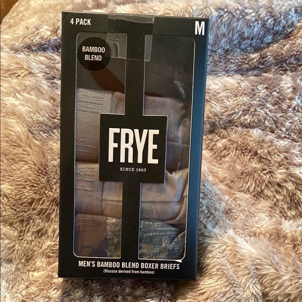 Frye Men's Bamboo Blend Boxer Briefs - Black and Gray